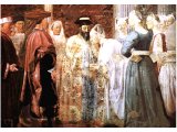 Solomon Receiving the Queen of Sheba by Piero della Francesca (1416?-1492), Church of St Francis, Arezzo